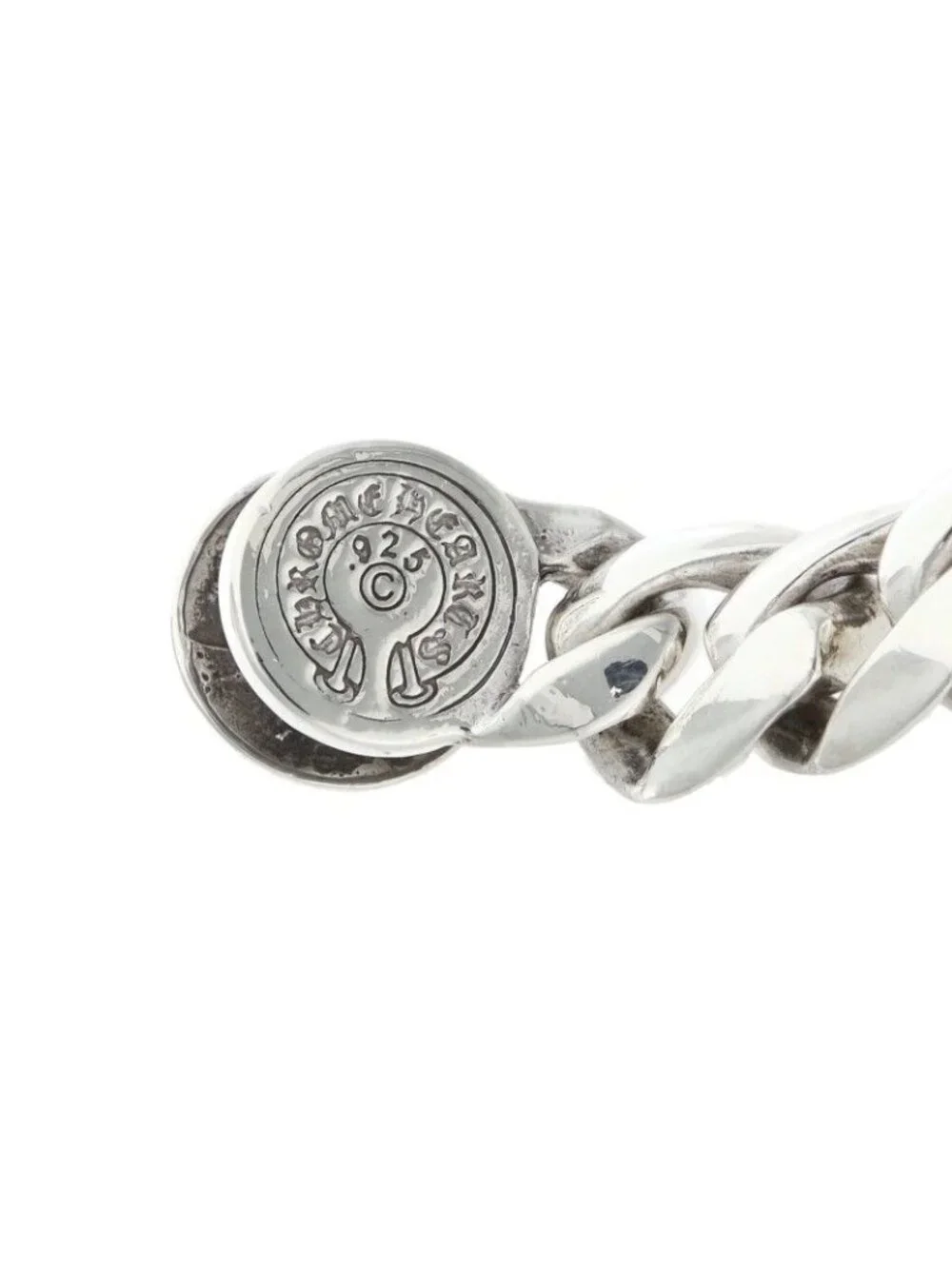 Chrome Hearts Clsc Chn Lnk Classic Link Clip Silver Bracelet